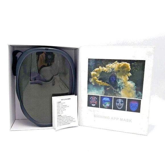 Rechargeable LED Mask-Shining Mask-Hundreds Of Options-Wearable - Picture 1 of 16